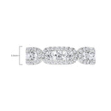 Bague diamant taille ronde brillante 1,09 ct or blanc 18 ct, importée du Royaume-Uni