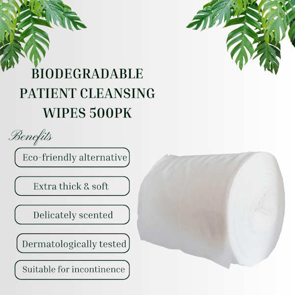 Nilaqua patient wet wipes full body 500pk refill (British brand)