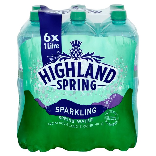 Highland Spring Sparkling Water   6 x 1L