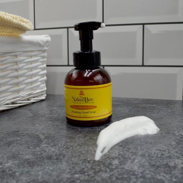 The Naked Bee orange blossom honey foaming hand soap 355ml, imported from the UK