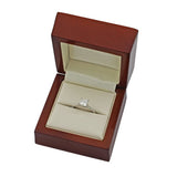 Princess cut diamond solitaire ring 1.00ct platinum, imported from the UK