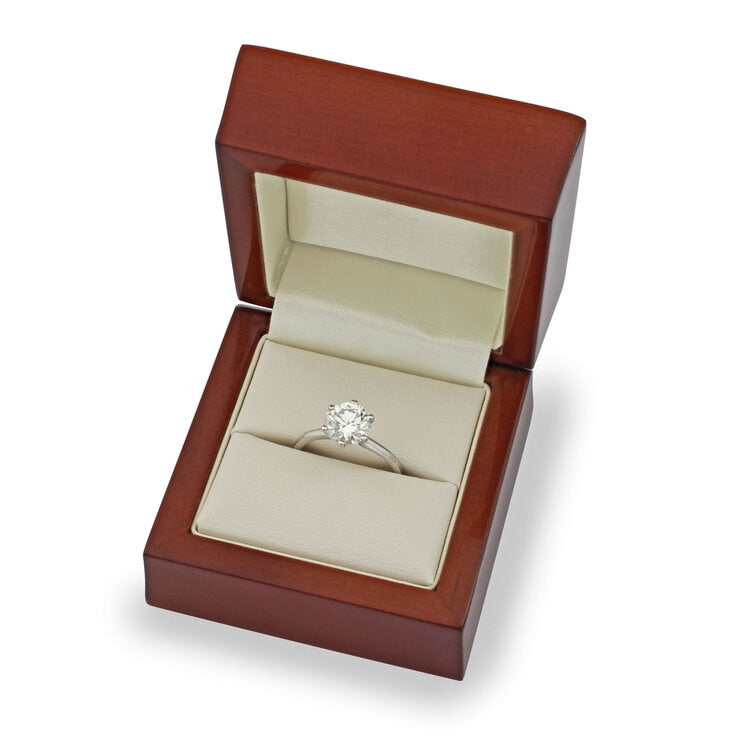 Costco diamond solitaire ring 2.00ct round brilliant cut platinum - British product