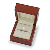 2.00ct round brilliant diamond solitaire ring platinum size K (British brand)