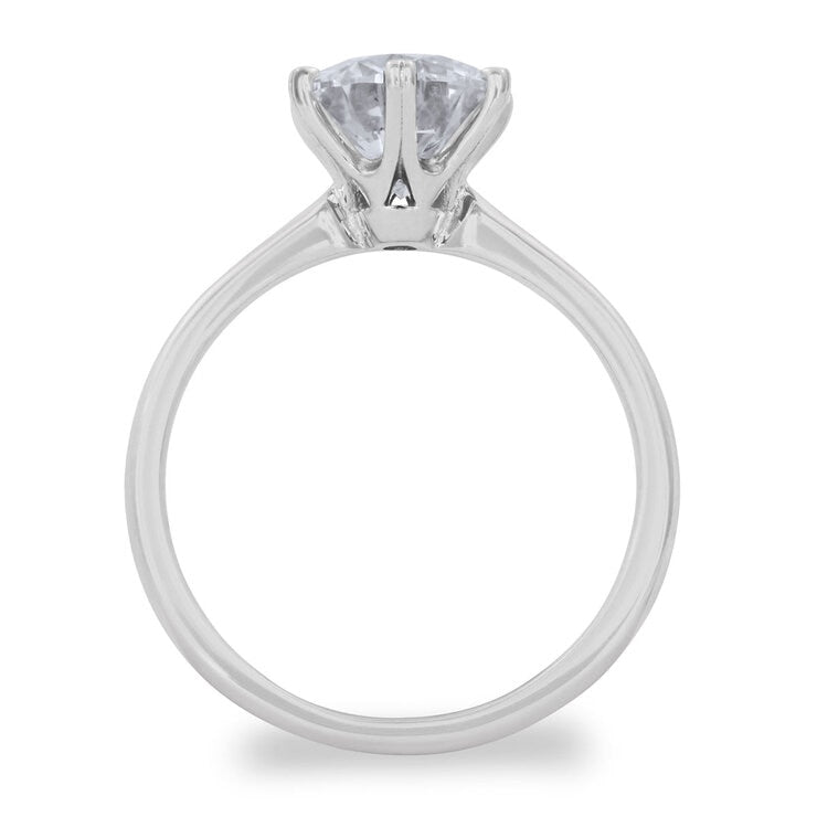 Costco diamond solitaire ring 2.00ct round brilliant cut platinum - British product