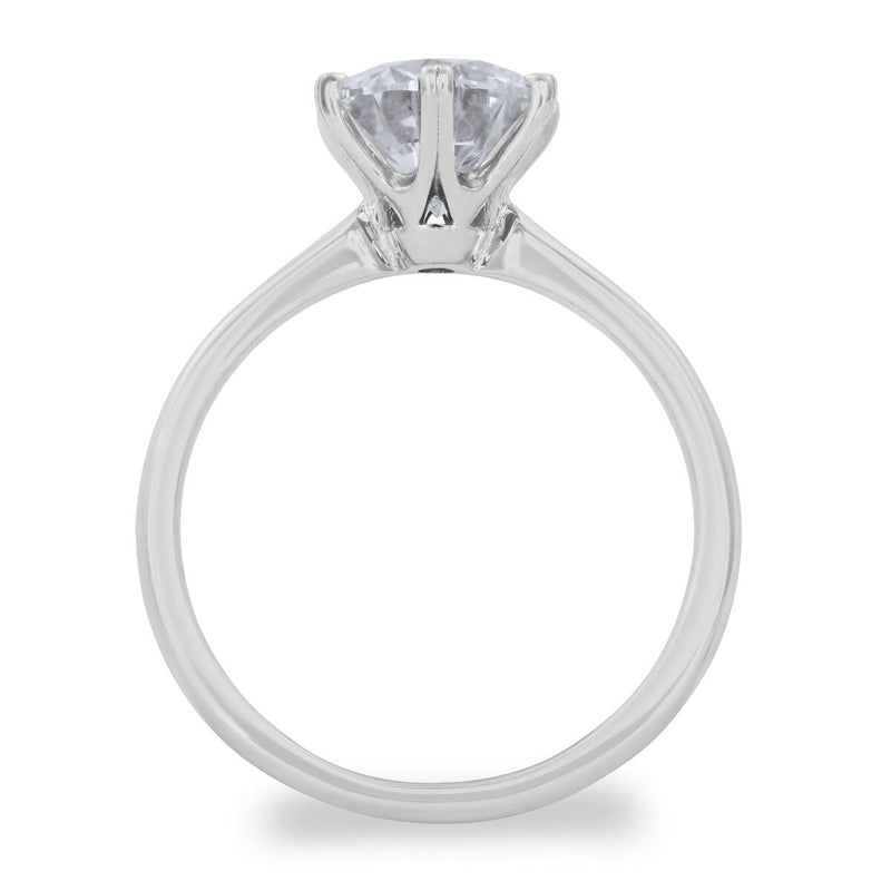 Costco diamond solitaire ring 2.00ct round brilliant cut platinum - British product