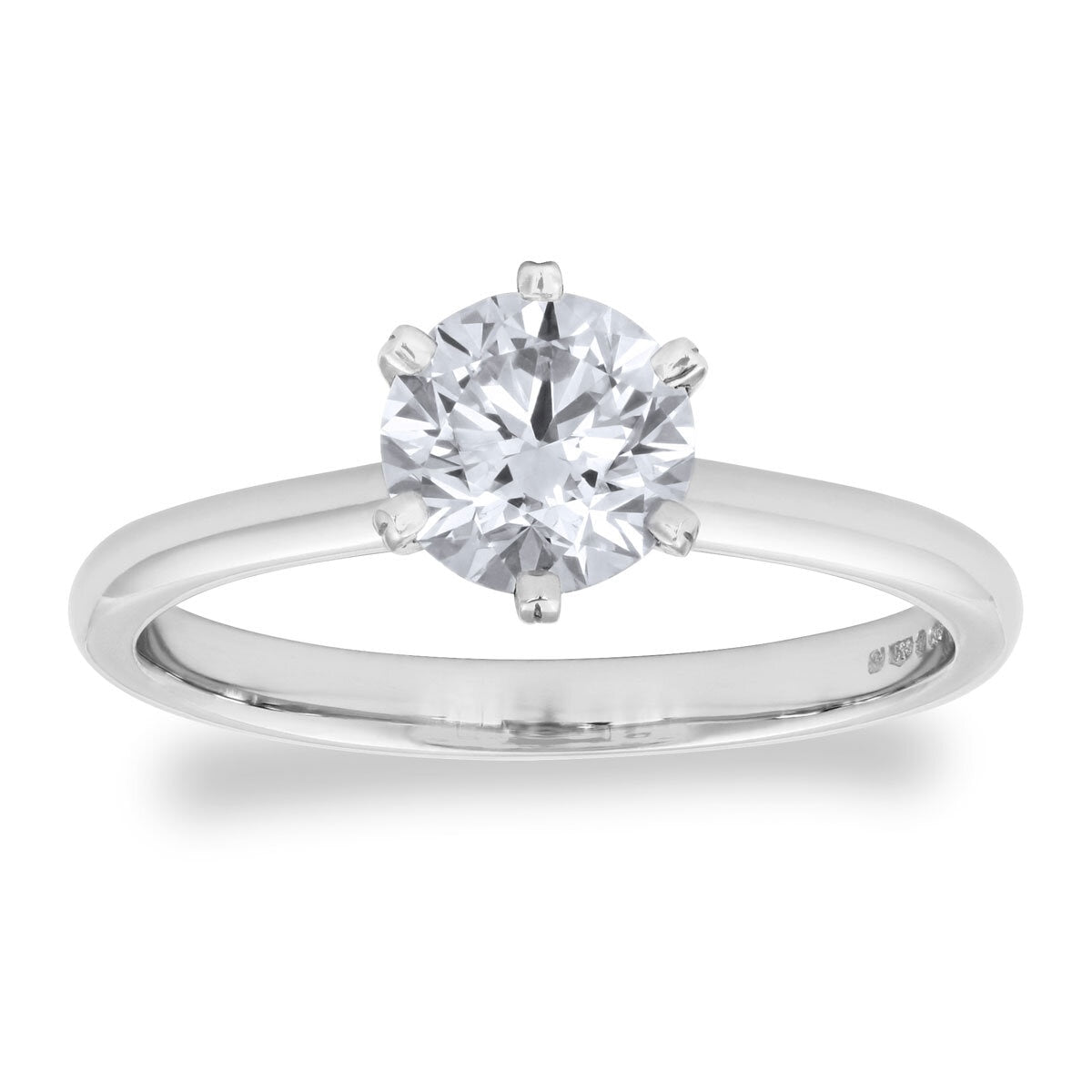 Costco 1ct round brilliant diamond solitaire ring in platinum (British brand)