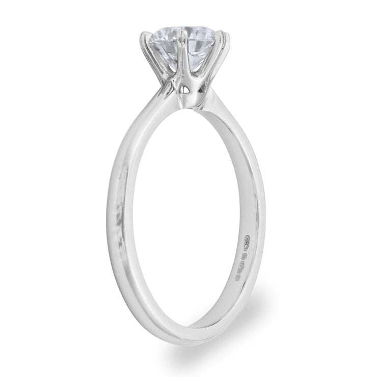 Costco 1ct round brilliant diamond solitaire ring in platinum (British brand)