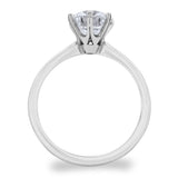1.50ct round brilliant diamond ring size K, UK version