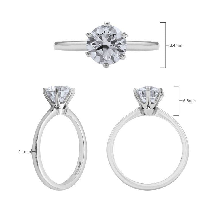 Costco diamond ring 1.50ct round brilliant cut size L, UK version