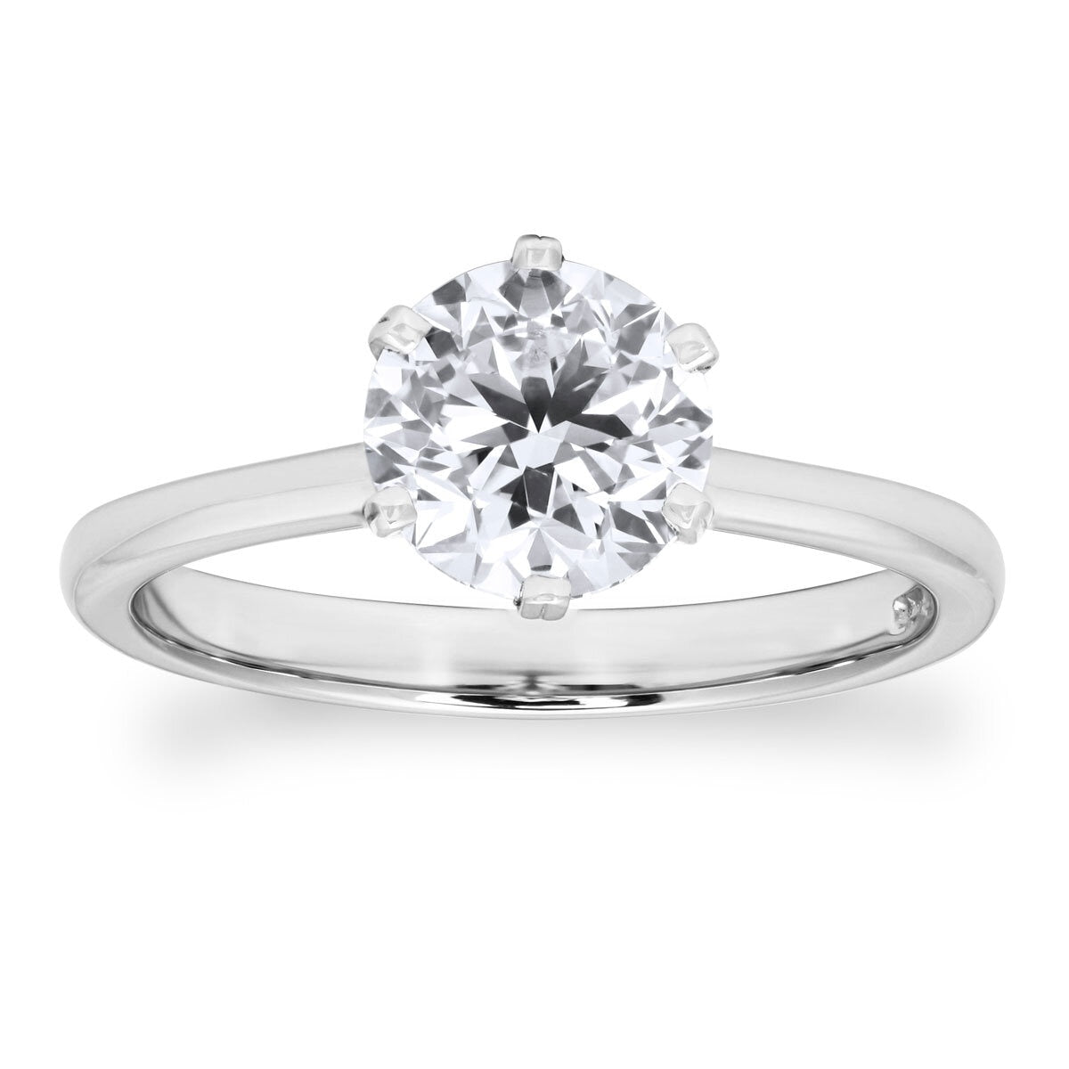 1.50ct round brilliant diamond ring size K, UK version