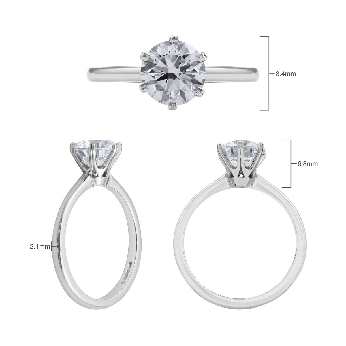 Costco diamond ring 1.50ct round brilliant cut size L, UK version