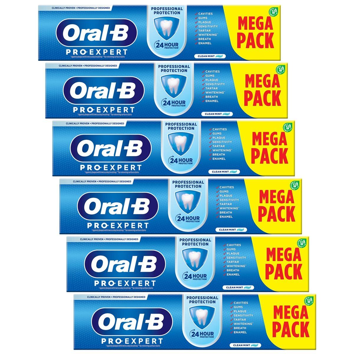 Oral-B Pro-Expert Professional Protection Toothpaste, 6 x 125ml GOODS Costco UK