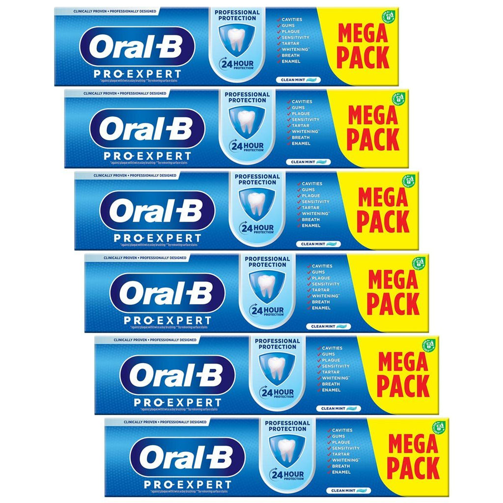 Oral-B Pro-Expert Professional Protection Toothpaste, 6 x 125ml