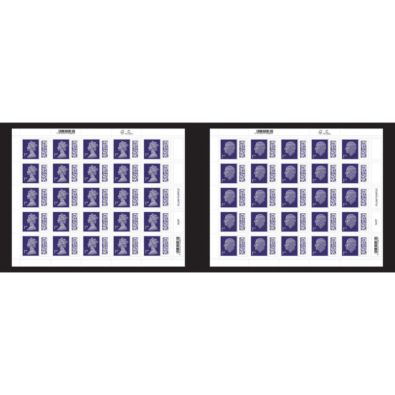 Royal Mail Royal Succession mint stamp sheets folder, imported from the UK