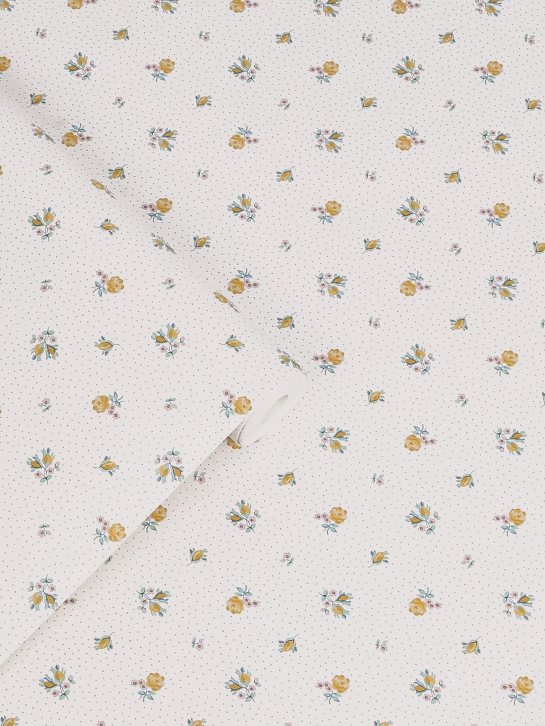 Laura Ashley Pale Ochre Yellow wallpaper 10m, imported from the UK