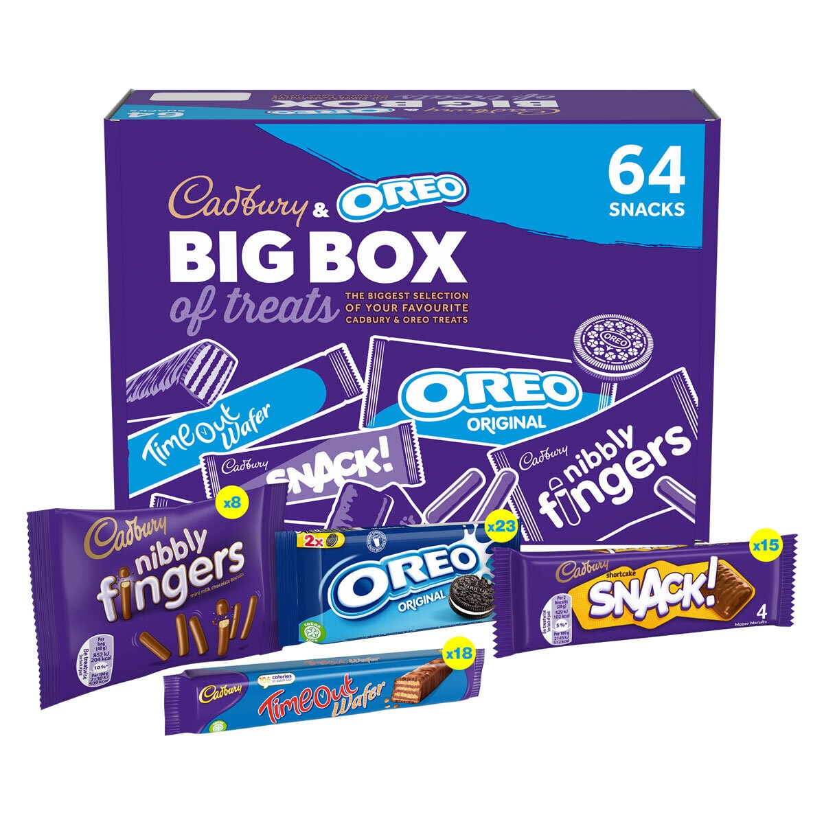 Cadbury Oreo snack assortment 64 pack - British product