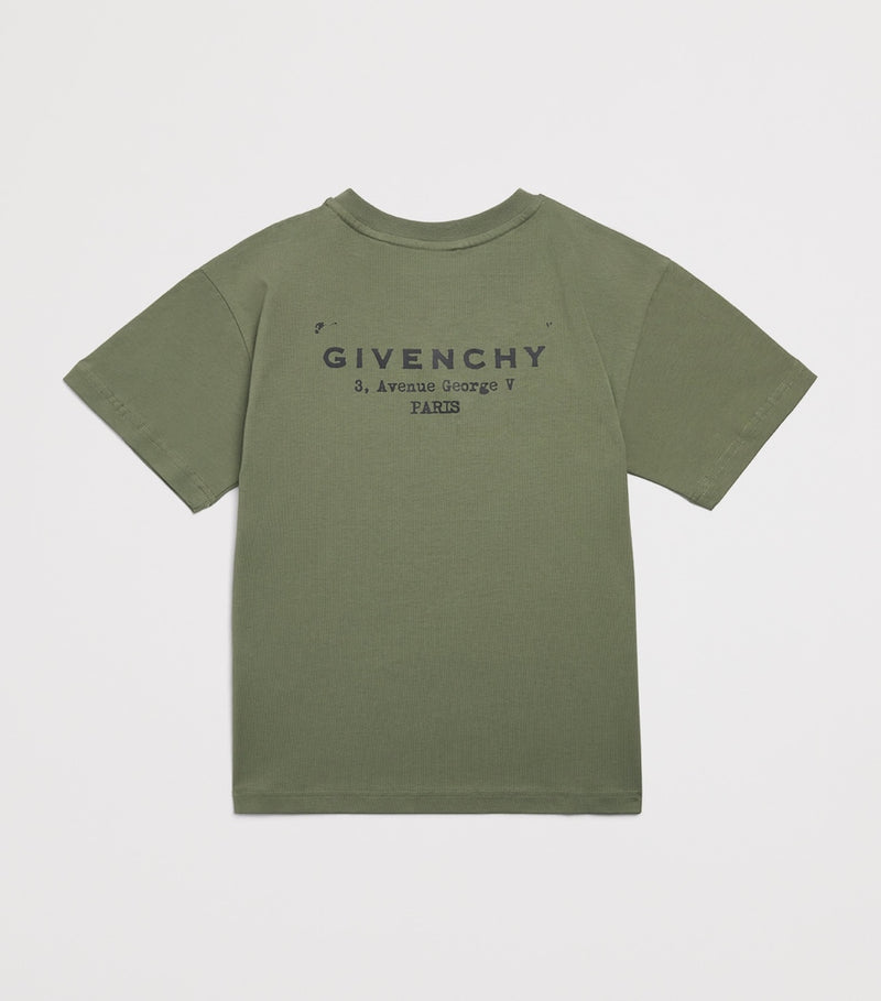 Givenchy Kids Cotton Logo T-Shirt (4-12 Years), UK version