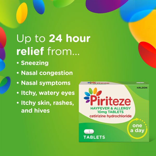 Piriteze Antihistamine Allergy Relief Tablets 14s GOODS Superdrug   