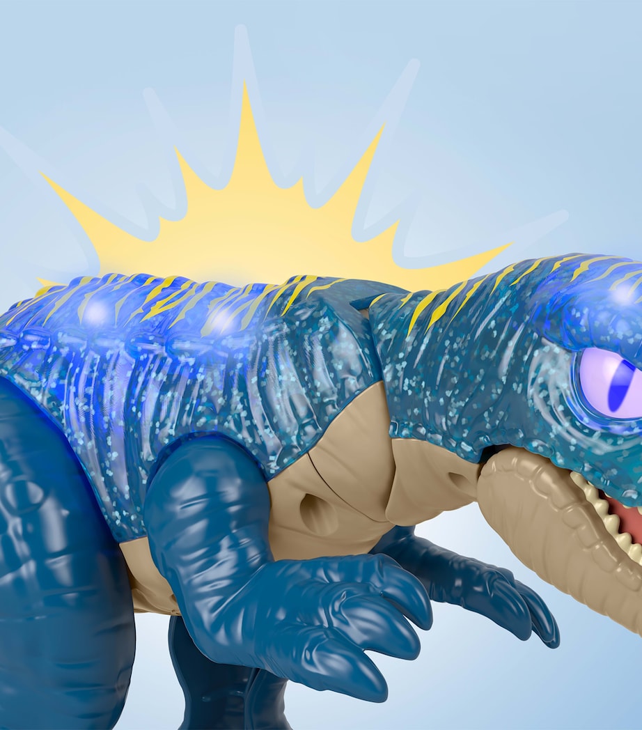 Jurassic World Growl and Glow Baryonyx dinosaur toy, 10-inch tall, UK version