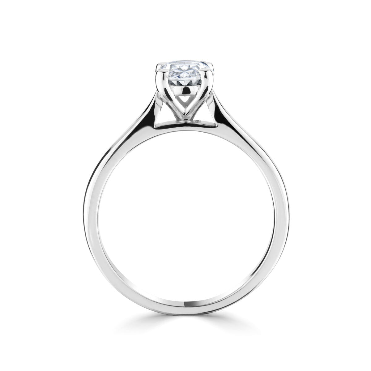 Costco 1.00ct oval diamond solitaire ring platinum (British brand)