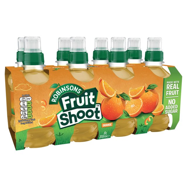 Fruit Shoot Orange No Added Sugar   8 x 200ml GOODS M&S   