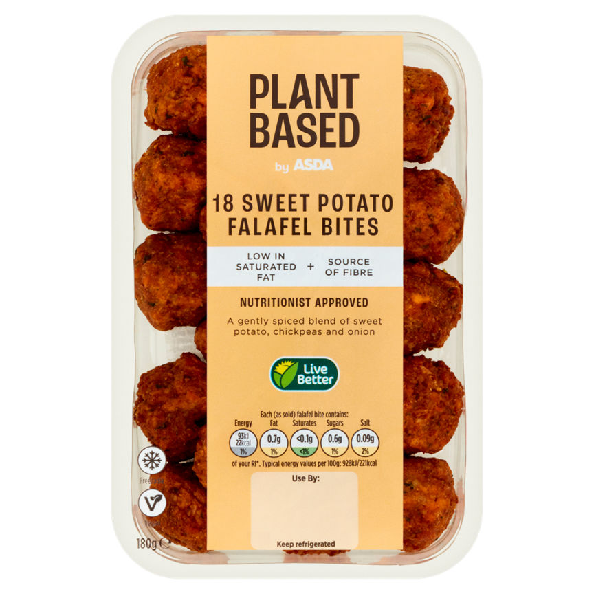 ASDA 18 Sweet Potato Falafel Bites GOODS ASDA   