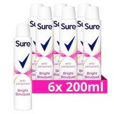 Sure Bright Bouquet anti-perspirant deodorant spray 6 x 200ml (British brand)