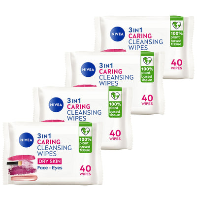 Costco UK Nivea Biologisch abbaubare Gesichtstücher Mandelöl 4 x 40 Tücher – Online kaufen bei McGrocer