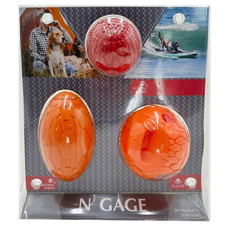 Bone Barkers N-Gage Ball Dog Toys 3 Pack