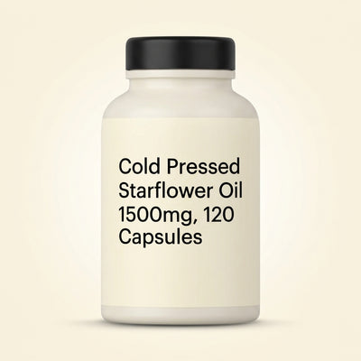 Holland & Barrett Holland & Barrett High Strength Cold Pressed Starflower Oil 1500mg 120 Capsules- Buy online at McGrocer