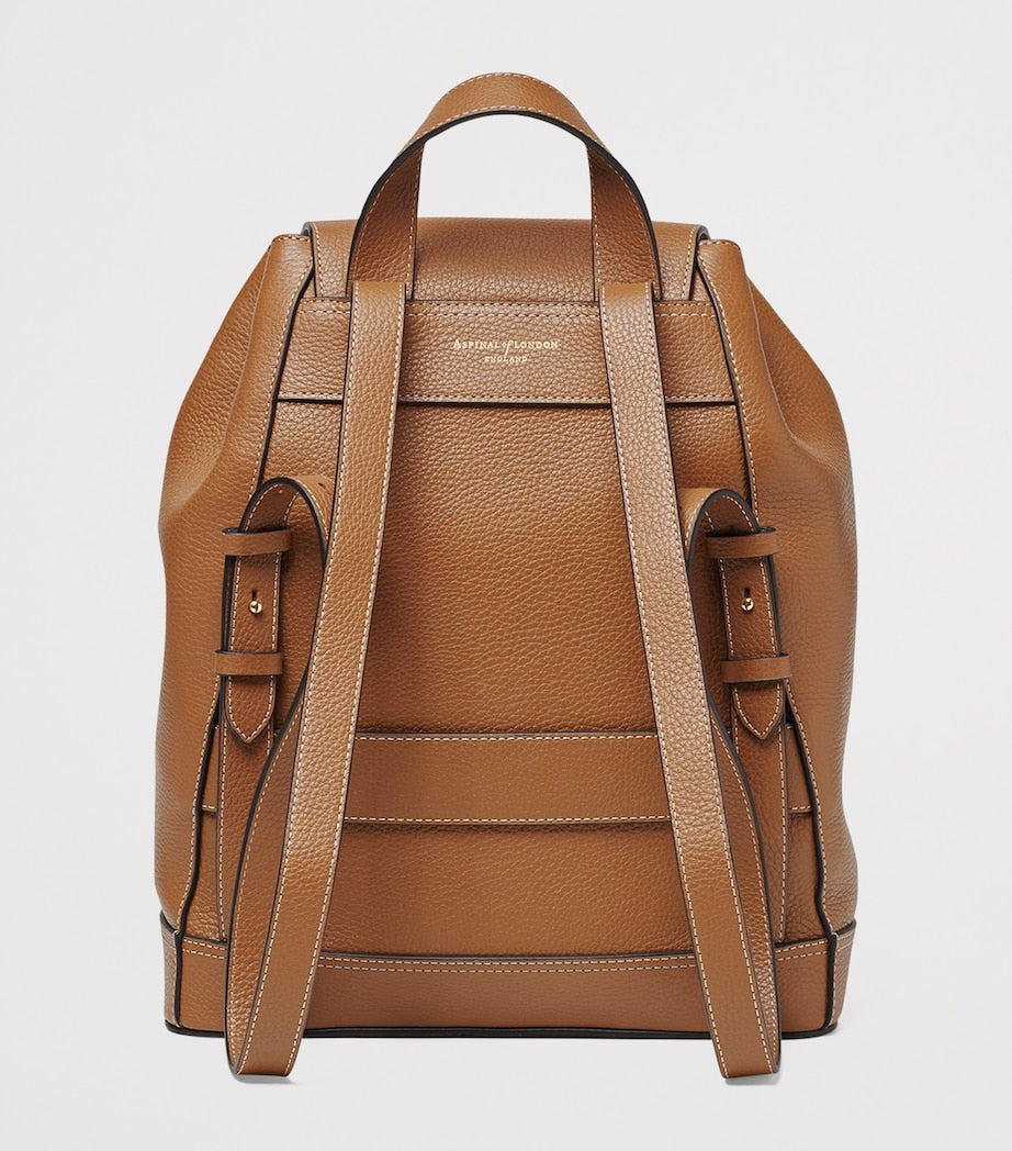 Aspinal of London Small Leather Hudson Backpack, imported from the UK