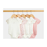 Mothercare Floral Bunny Short-Sleeved Bodysuits - 5 Pack GOODS Boots   