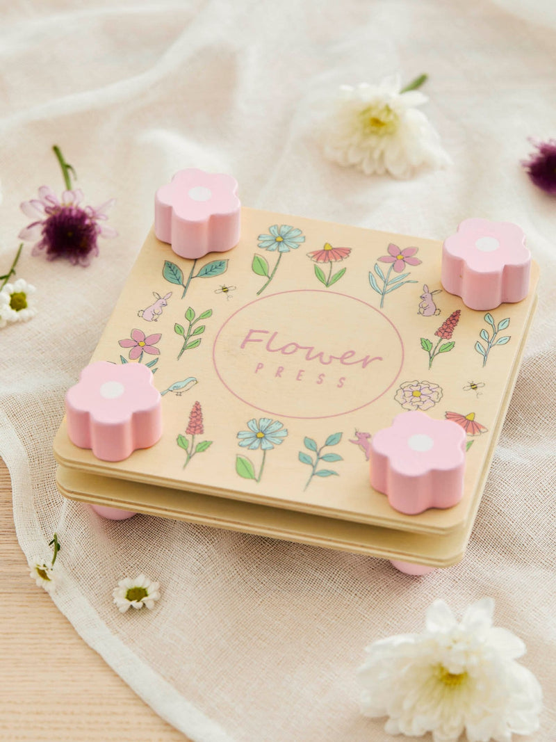 JoJo Maman Bébé wooden flower press 16x16cm - British product