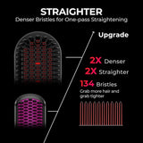 TYMO Ionic Plus Straightening Brush Black, imported from the UK