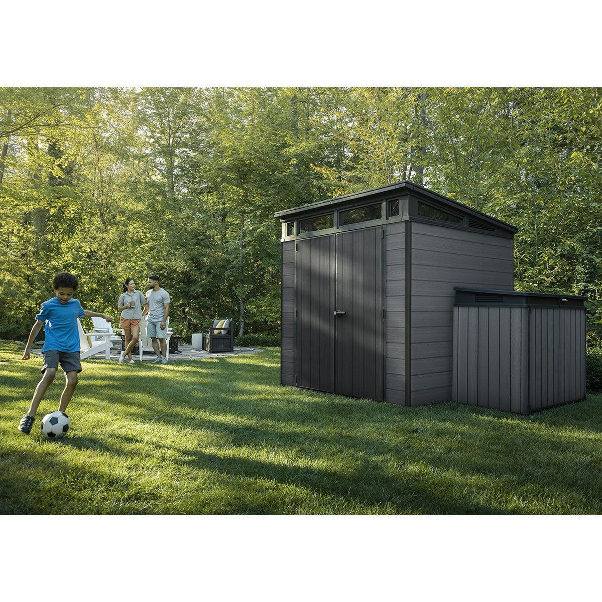 Keter Cortina 7ft 1" x 7ft 1" (2.16 x 2.16m) Storage Shed GOODS Costco UK