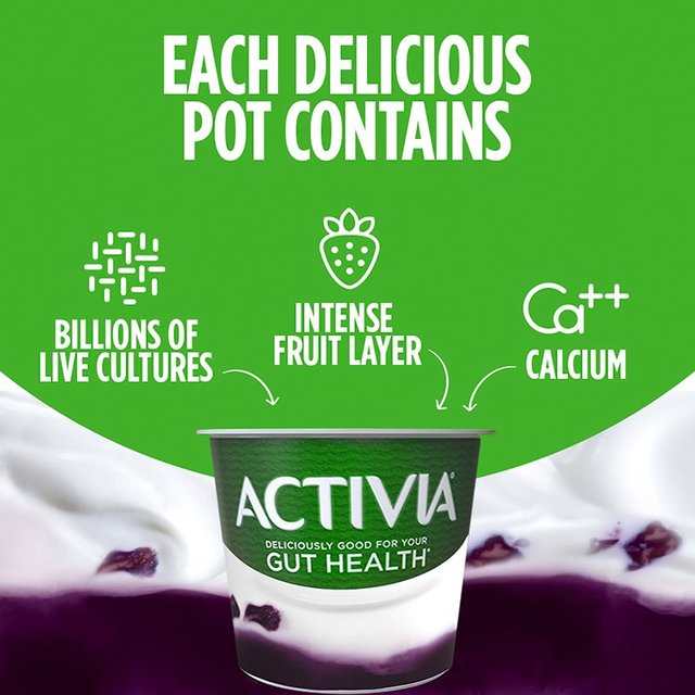 Activia Prune Fusions Yoghurt   4 x 120g GOODS M&S   