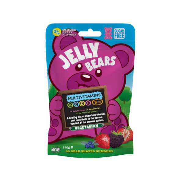 Jelly Bears multivitamin gummies Summer Berry 120 (British brand)