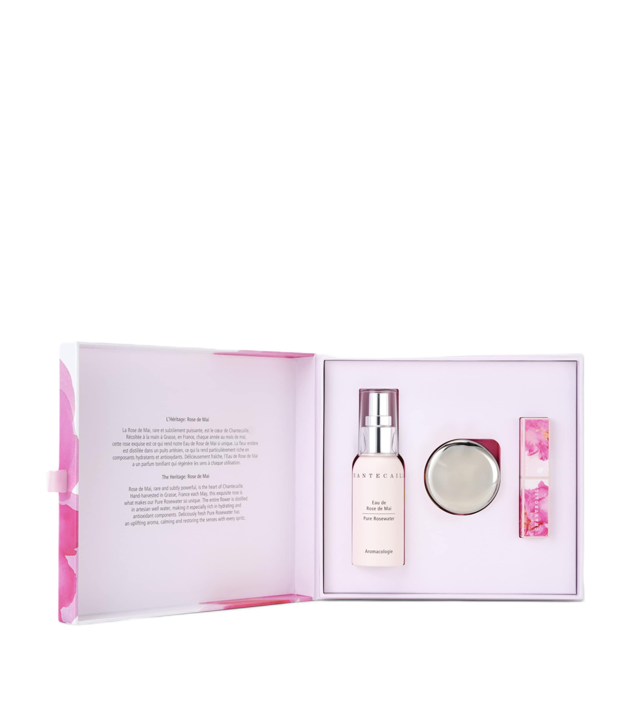 Chantecaille Rose Glow Trio beauty set - British product