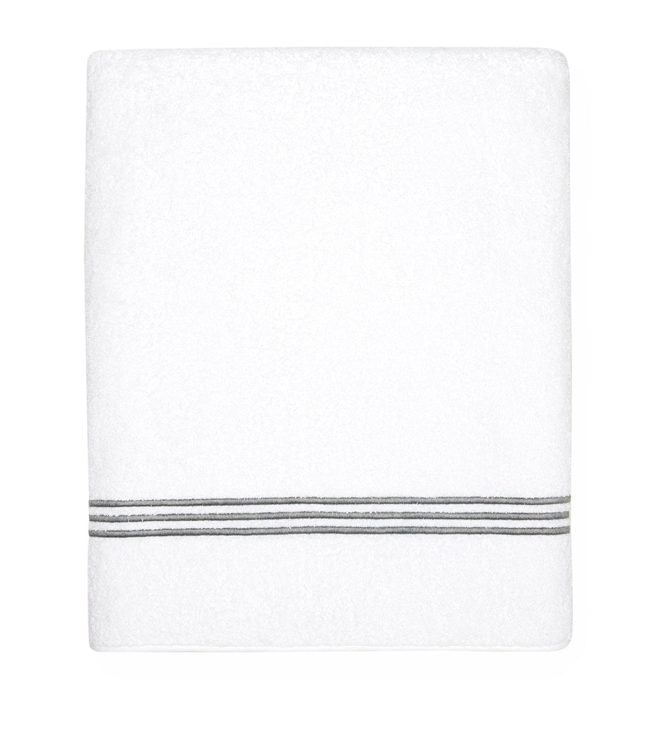 Pratesi Tre Righe bath sheet 100cm x 180cm, imported from the UK