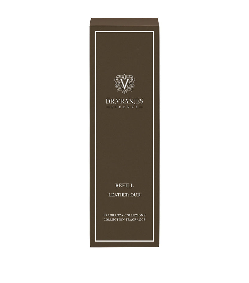 Dr. Vranjes Leather Oud reed diffuser refill 500ml - British product