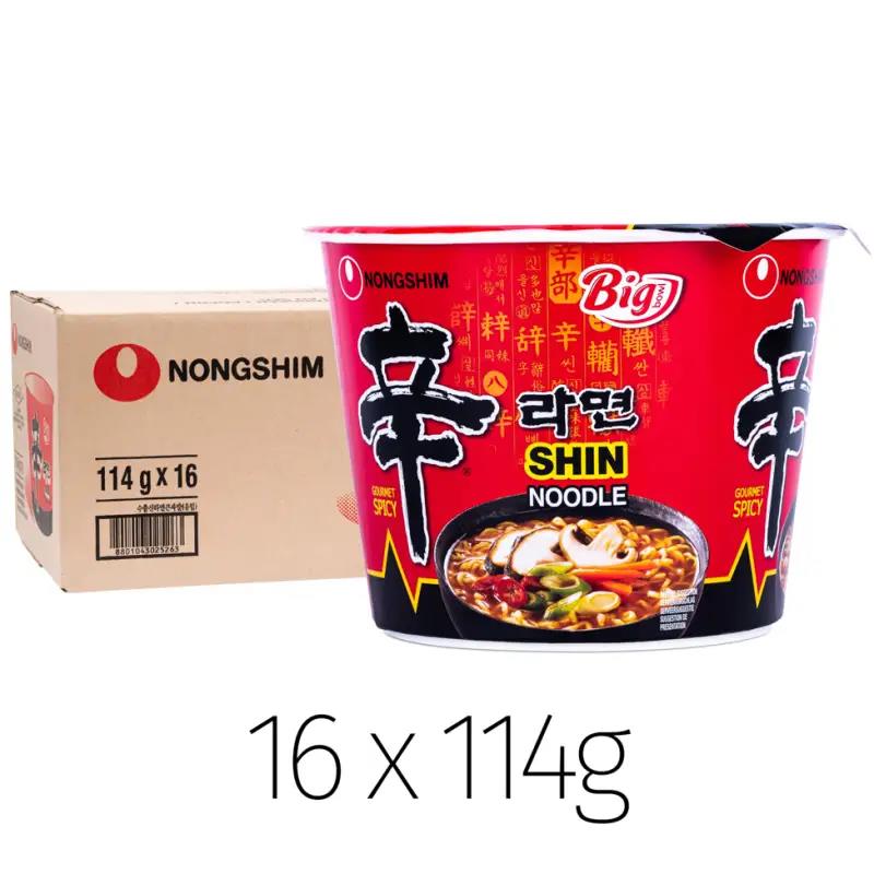 Nongshim Shin Noodle Big Bowl 16 pack - British product