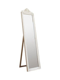 Gallery Home White Darley Cheval Mirror 179cm height, imported from the UK