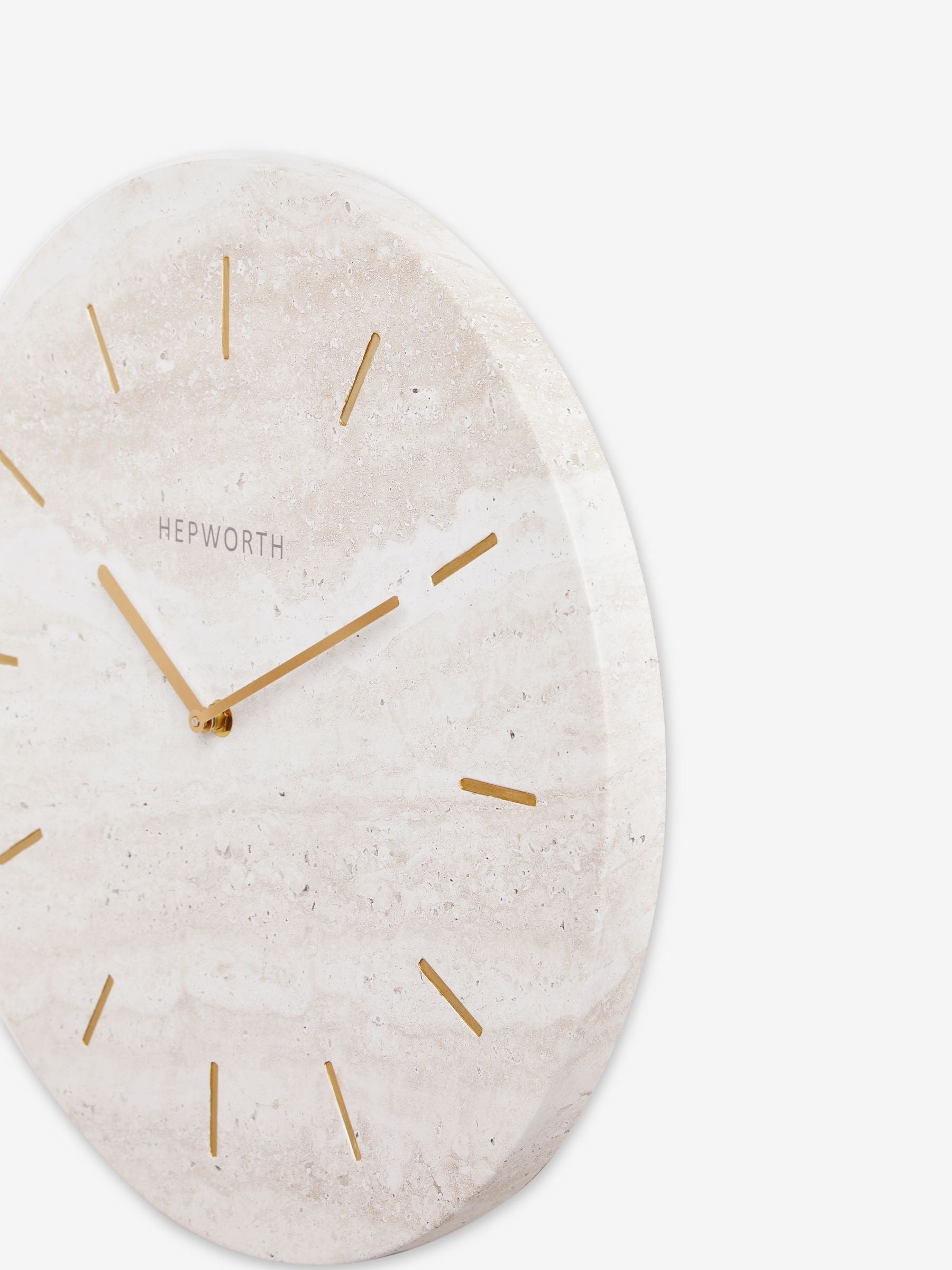 Natural Hallie wall clock 40cm, imported from the UK