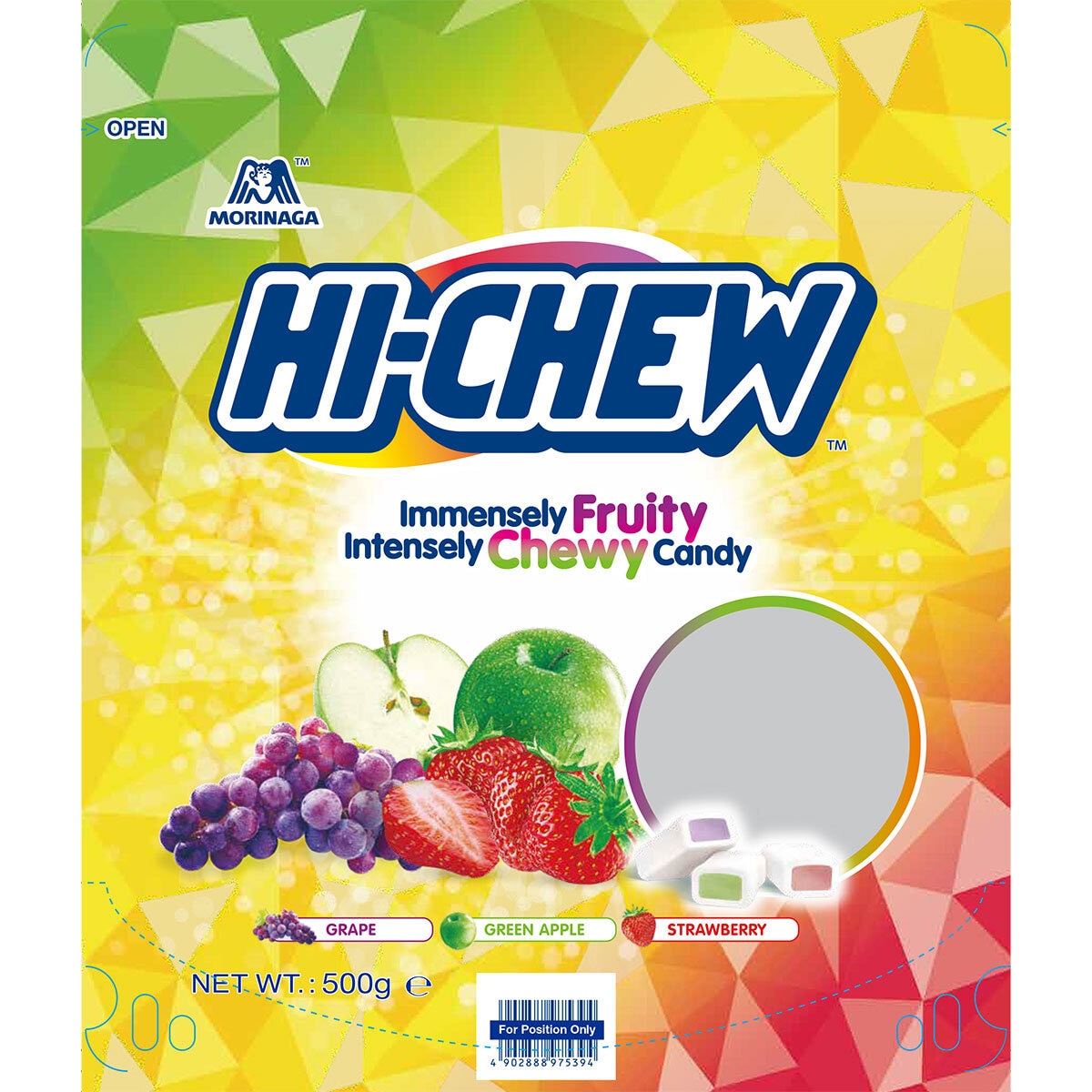Hi-Chew Assorted Chewy Sweets 500g, UK version