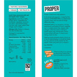 Proper Chips BBQ and Salt & Vinegar crisps 32x14g, imported from the UK