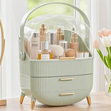 Livingandhome dustproof makeup organizer mint green 25x18.5x37cm, UK version