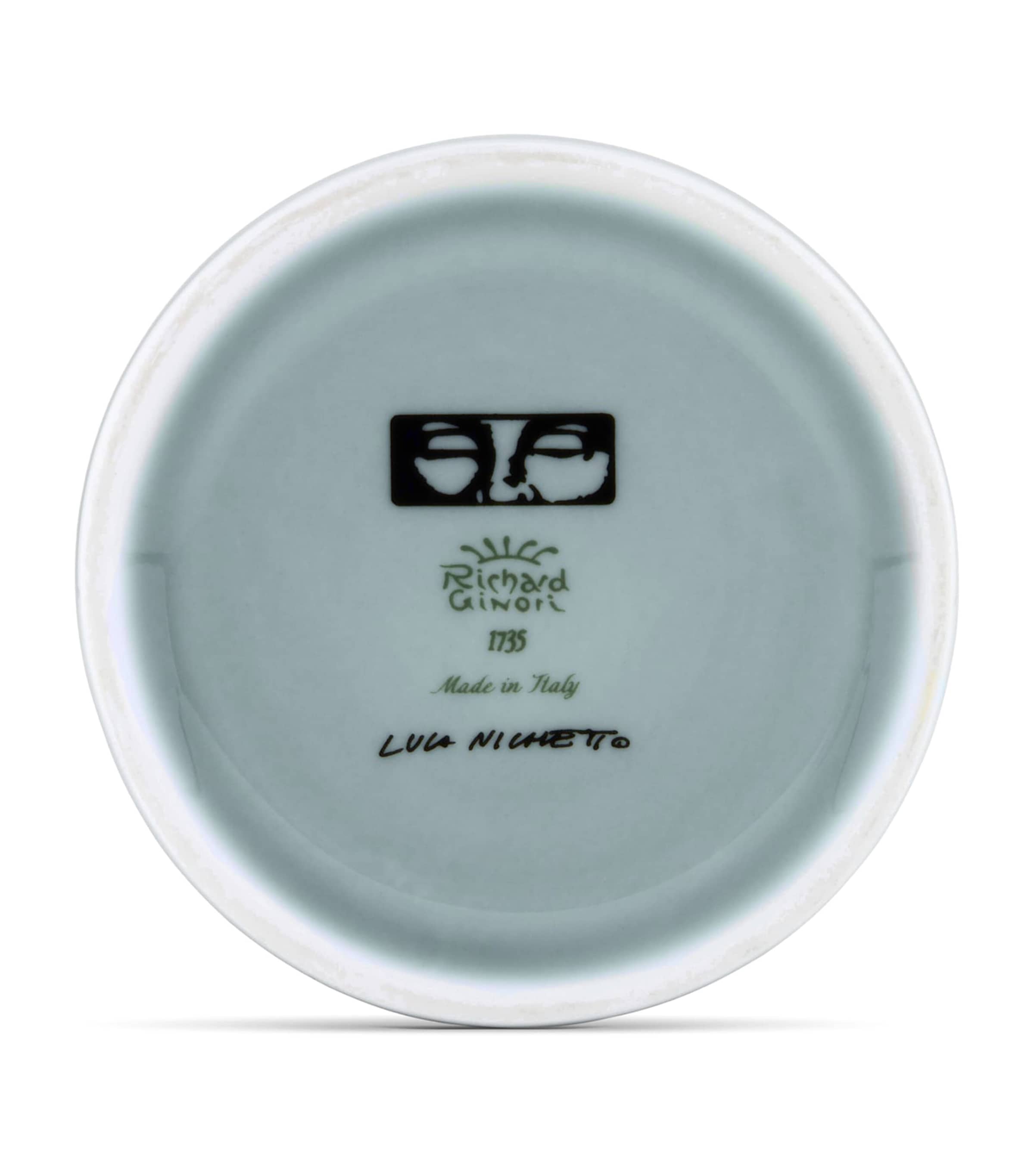 GINORI 1735 Il Letterato porcelain candle holder - British product