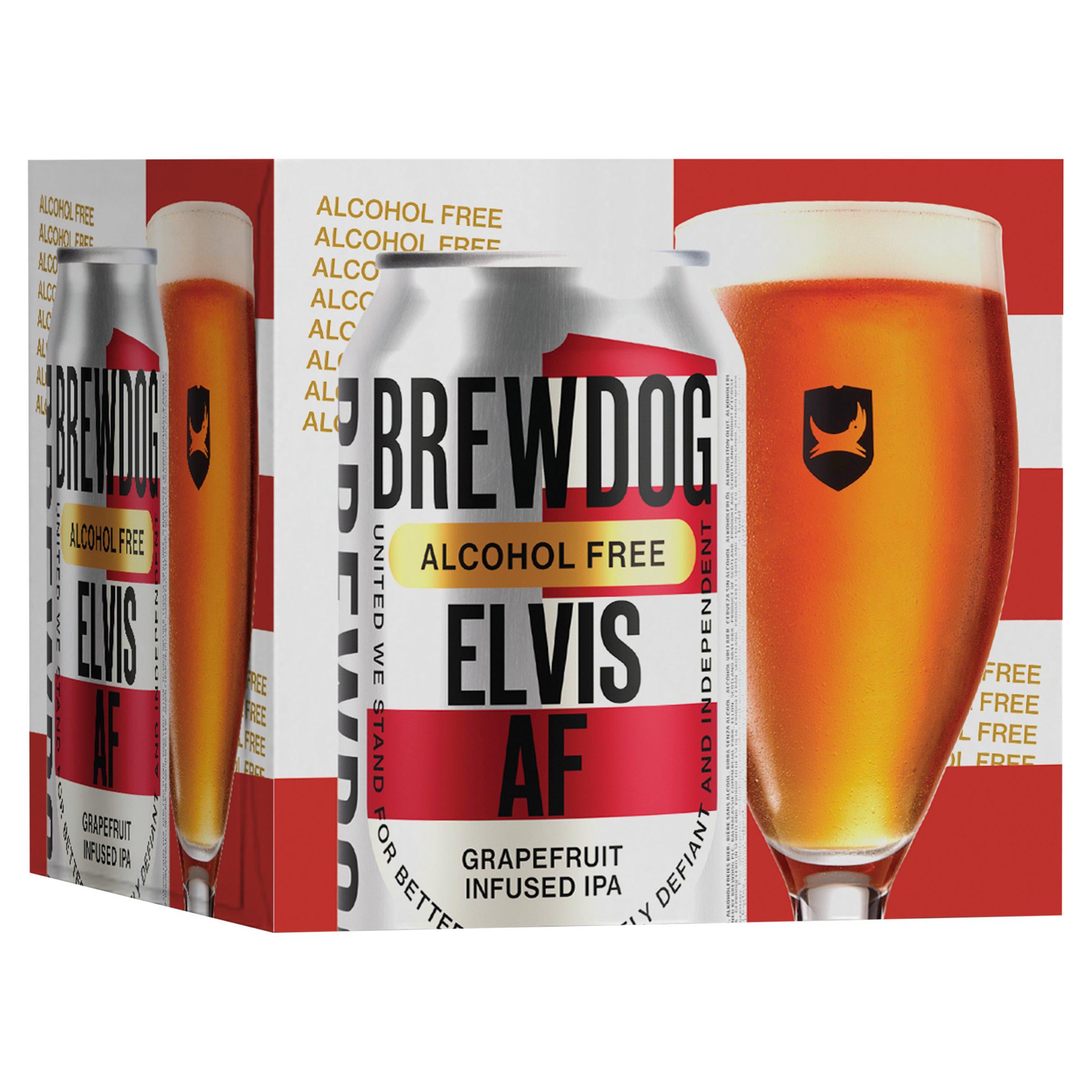 Brewdog Elvis AF Grapefruit Infused IPA 4x330ml GOODS Sainsburys   