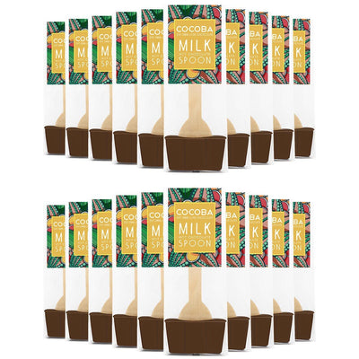 Cuillères de chocolat chaud au lait Cocoba 20 x 50g Costco UK - Acheter en ligne sur McGrocer