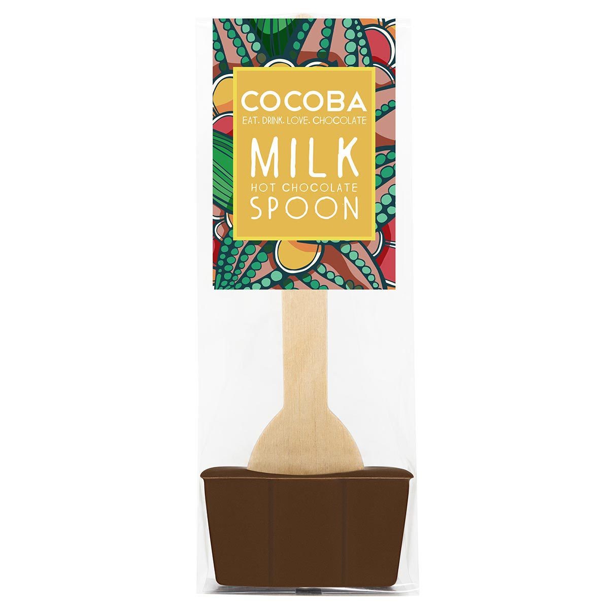 Cocoba milk chocolate hot chocolate spoons 20 x 50g - British product